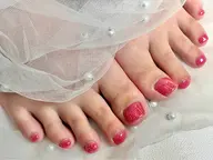 【 オフあり 】フット🐾ワンカラーorラメグラ🩵 （フラッシュorマグネット変更＋550円🫧）