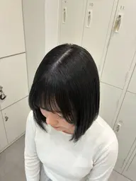 [就活、暗染めオススメカラー 🌟]🫐透明感ブルーブラック🫐