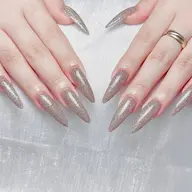 🎀チップ長さだし・ワンカラーofラメグラ