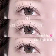 【本日限定価格🎀】フラットラッシュ80本or100本＋パーマ(&healthy)