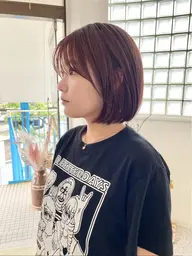 透明感たっぷりブリーチなしダブルカラー＋生トリートメント🫧