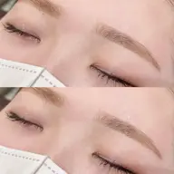 垢抜けアイブロウワック+仕上げメイクあり🧸💫