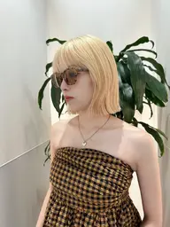 🍃1番人気🍃【ケアハイブリーチ（ダメージ率90%減）】＋【カット】＋【2STEPトリートメント】#ホワイトブロンド