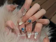 （オフあり) 人気No.1 ロング日本初時短施術プレミアム定額現品ネイルチップ¥7980→6980