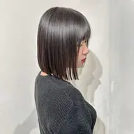 【切りっぱなしボブ✂️】ブロー＆スタイリング込み✨
