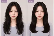 髪質改善縮毛矯正×内巻きパーマ×カット(ビフォーアフター撮影あり)