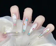 【平日限定】🟢チップ長さだし＋持ち込みデザイン(🔅デザイン、パーツ8本ok)土日祝14980➡️平日13980