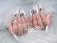 MAXチップ長さだし10本🎀持ち込みデザイン💍パーツつけ放題