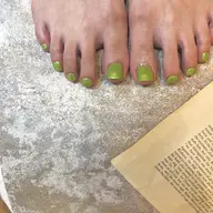 【オフなし】foot🐾ワンカラー 🤝自爪を削らないパラジェル使用☺︎