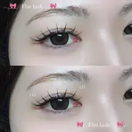 ୨୧ 初回オフ無料◎୨୧ 🌷フラットラッシュ100本🌷コーティング・アイパック付き✩⡱⚠️2回目以降➕500円