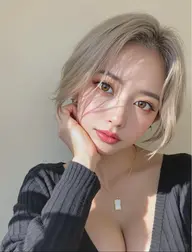 ケアブリーチ一回➕カラー一回➕超音波トリートメント1STEP 韓国風