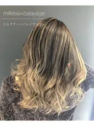 【🩰minimo限定🩰】バレイヤージュ(1ブリーチ)＋トリートメント