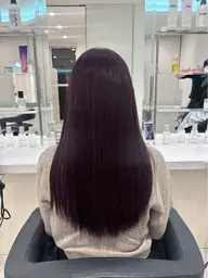 【💜大人気メニュー💜】ブリーチなしワンカラーラベンダー✖️プレミアム髪質改善