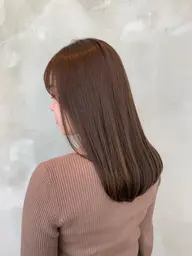 髪質改善✨コスメストレート✨アイロンを使用せずのメニューです。薬剤でボリュームダウンできます✨＊縮毛矯正ではありません