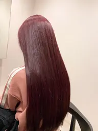 ブリーチなし高発色カラー🌹+水分補給トリートメント🫧