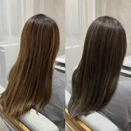 【白髪ぼかしに最適❕】カット+白髪ぼかしコントラストハイライト+髪質改善艶トリートメント