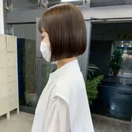カット(ぱつっとボブオンリー‼️)+シャンプーブロー付き