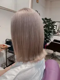 全頭ブリーチ+カラー