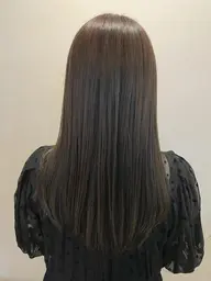 【人気No.3❣️】💜地毛風ストレート💜(縮毛矯正)+カラー+カット🎁口コミ投稿でプレゼント🎁