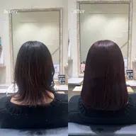 🥀🖤透明感カラー➕髪質改善パールプラチナトリートメント➕美容液シャンプー🥀🖤／¥16,140→¥6,500