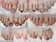 フットネイル‼️パーツ付け放題‼️