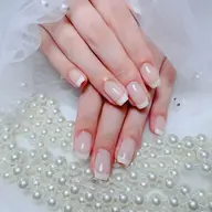 【自爪】オフィスネイルならおすすめ★フレンチネイル+ストーンつけ放題 7500円