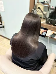 【人気No.3圧倒的ダメージケア】絹艶シルクTR超高濃度水素ストレートパーマ+似合わせカット