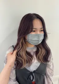 【🎀インナーカラーコース✨️】イヤリングカラー+全体カラー+前髪カット¥9500~🌼◎当日予約大歓迎🙆🏻♀️