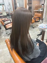 骨格似合わせカット+縮毛矯正+フルカラー+TOKIOトリートメント🪻(月 火曜日限定) お白髪染🉑