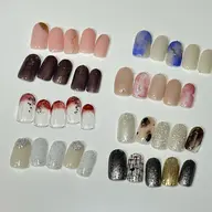 【オフ込】定額シンプルデザインハンドネイル