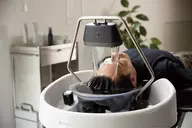 メンズカット＋平巻きパーマ＋頭浸浴