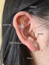 【トレンド☆】耳ツボジュエリー