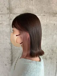 【ワンポイントアクセント🌹】インナーカラー🌈＋TOKIO 1step トリートメント