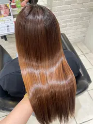 【 縮毛矯正 】 ツヤ髪ストレート（カットなし）┊クセを伸ばして自然なストレートヘアに✨