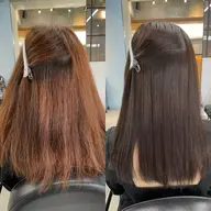 【憧れの透明感】髪質改善カラー＋超音波トリートメント＋似合わせカット✨