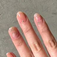 【HAND】ワンカラー＋転写アート(2本) ¥7,000