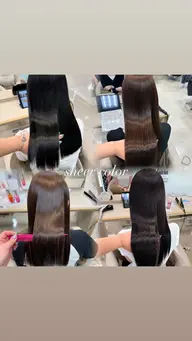 人気✩.*˚透明感つやつやカラー＋マッサージ付き🩵🫧