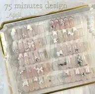 ※オフ有り※ 短い方不可！自爪の方で伸びている部分が0.5cm以上の方！！長さだしの方不可！デザインは写真より選択
