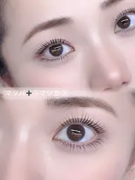 💕韓国風まつげパーマ＋下マツエク 🫧 すっぴん可愛い束感仕上げ ¥6,000 【化粧が必要ないかも❗️】