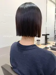 【ふんわり柔らか仕上げ】カット+ナチュラルストレートパーマ