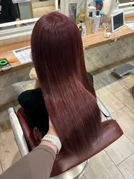 ご新規様今だけ限定❗️【❣️ブリーチなしワンカラー❣️🍒暖色系カラー🍒】+ブロー込み