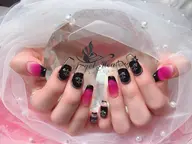 【初回ジェルオフ込み】スカルプ長さ出し後デザイン.アート付け放題（持ち込みOK）（3D、特大アート追加料金）