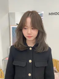 透明感ブリーチなしダブルカラー🩶🤍