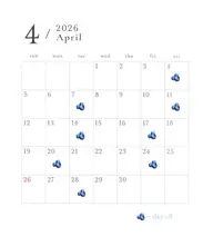 🍴monthly schedule 🫖