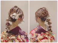🌸卒業式、結婚式やパーティのヘアアレンジ👠