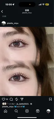 🖤話題のマスカラパーマ🐈⬛ブラックティント/韓ドル風束感仕上げ🎀✨