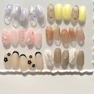 【ミニモ限定】✨大人の女性のためのこだわりアートネイル〈デザインプラン〉デザイン10種から💅🏻(オフ無料)