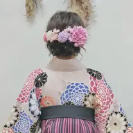 卒業式ヘアセット＋袴着付け　早朝予約も対応可能★
