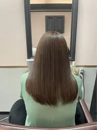 ロングカット+透明感カラー🩵