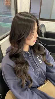 【韓国風ボリュームたっぷりロング✨️】人毛100%シールエクステ80枚💞➕馴染ませカット付き